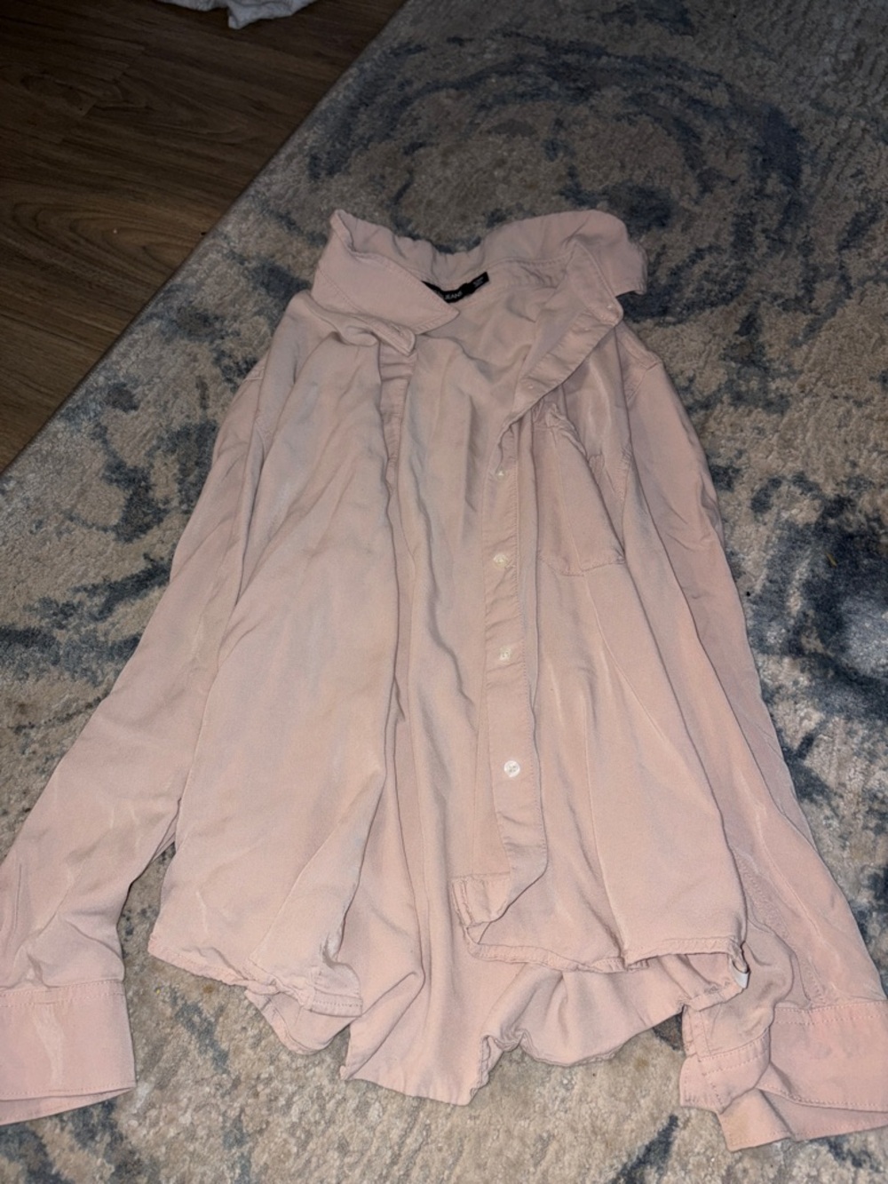 Relaxed Pink Button-Down Women's Top